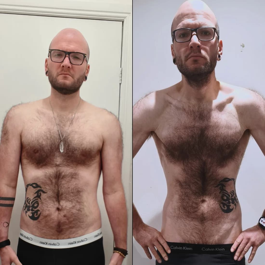 Craig's transformation — 86kg with no structure to a lean, rebuilt 82kg marathon finisher